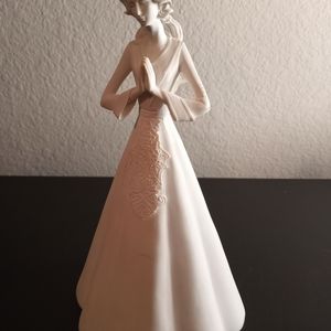 8" Tall Figurine with White Resin